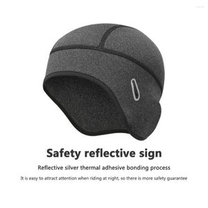 Motorcycle Helmets Winter Warm Outdoor Motocycle Cycling Fleece Helmet Inner Lining Cap Windproof Soft Bike Riding Skiing Beanie Hat