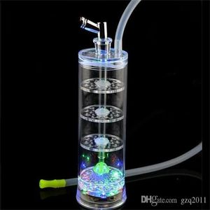 Hookahs Three layer acrylic glass lantern hookah Wholesale Glass bongs Oil Burner Glass Water Pipes