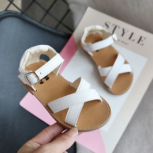 Sandals For Girls Summer Children Kids Girl Boy Outdoor Soft Cross Slippers Shoes Sandalias 230322