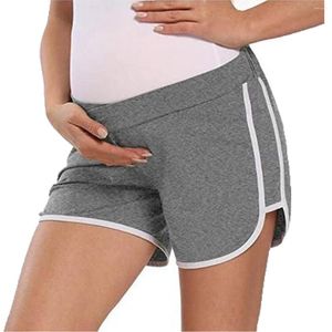 Shorts femininos Maternidade de verão Clonts de gravidez para mulheres grávidas Vestuário da cintura elástica Casual Gravida Mother Wear