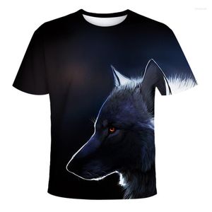 T-shirty męskie T-shirt Animal 3D Digital Printing Boy okrągły kołnierz krótkie rękaw