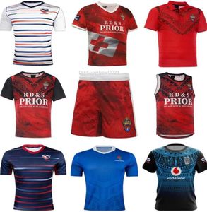 2022 ZSES RUGBY Jersey America Shirt Samoa Training Jerseys Tonga fiji Shorts Mężczyźni