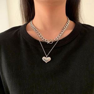 Chains Designer Original Double Heart Necklace-heart And Lock Necklace-exquisite Layer Pendant Jewelry Factory Direct Sales