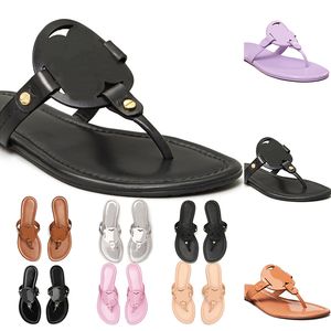 Sandals Shoes Dustbag Designer Miller Metallic Snake Embossed Leather Slides Slippers Womens White Black Patent Yellow Triple Pink Flip Flops Ladies Size 5.5-9.5