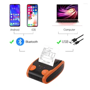 Mobil termisk skrivare Android Bluetooth Mini -kvitto -gränssnitt Portable