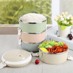 Servis uppsättningar pfdiyf bärbar picknickbehållare för förvaring termiska lunchlådor läcksäker rostfritt stål japansk bento låda