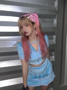 Bandanas Durag Ruibbit Chegada Menina Punk Gótico Japonês Harajuku Rosa Impressão Lenço Lenço 230323