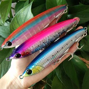 Baits Lures TSURINOYA 3PCS Topwater Boat Fishing Pencil Lure FANATIC 140mm 46g Stickbait Saltwater Big Game Floating Deep Areas Hard Baits 230324