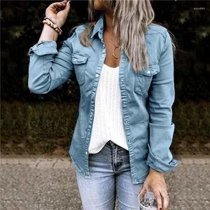 Kvinnors jackor mode denim tunna rockar för kvinnor höst våren enkel knapp ytterkläder toppar smala jeans xxl