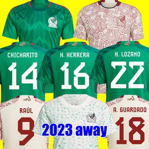 2022 2023 Mexico soccer jersey 23 24 RAUL CHICHARITO LOZANO DOS SANTOS football shirt Kids kit women Men sets uniforms