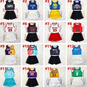 2023 Projektantki Kobiet TrackSuits Summer Basketball Jersey Sports Suit Digital Printed kamizelki Dwuczęściowy krótki zestaw