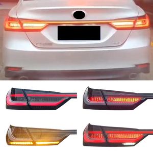 Автомобильные светильники для Toyota Camry Tail Light 2018 2019 2021 2022 V60 Светодиодный хвостовой ламп тормоза DRL задний динамический сигнал обратный автомобиль автомобиль