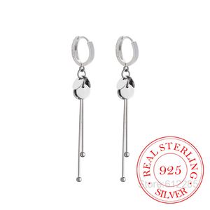 Charm Korean 925 Sterling Silver Tassel Long Round Bead Drop Earrings for Women Wedding Jewelry 2022 Trends Brincos Pendurados Z0323