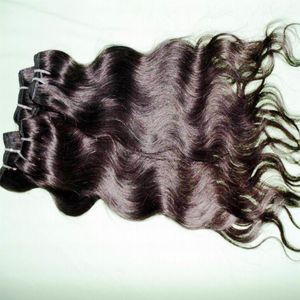 BUlk Selling 20pcs heap Brazilian processed Human Hair Weft Natural color wavy extensions256e