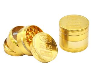 4 peças 40/50mm moedor de especiarias de ervas ouro metal cnc moedores de tabaco triturador manivela fumar muller