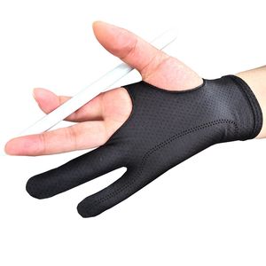 Painting Supplies Black 2 Finger AntiFouling Glove For Any Graphics Drawing Tablet Right And Left Hand Artist Drawing 230323