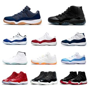 Jumpman 11 11s Basketball Shoes Man Woman Sneakers Space Jam Cap And Gown High Concord Platinum Tint Barons Legend Blue 25th Anniversary Low Bred Cherry Mens Trainers