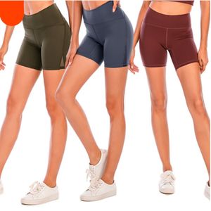 Tights Women's Yoga Shorts High Surfras de Cintura Esportes Esportes de Fitness Wear Girls 'Running Stretch Adult Calças Sportswear