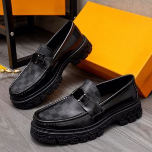 2023 Mens Fashion Dress Shoes Classic Genuine Leather Comfortable Casual Flats Male Brand Slip On Party Wedding Oxfords Zapatillas Hombre Size 38-44