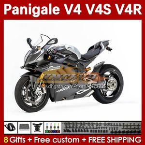 Motorcycle Fairings For DUCATI Street Fighter Panigale V 4 V4 S R V4S Carbon color V4R 18-22 Bodywork 41No.12 V4-S V4-R 18 19 20 V-4S V-4R 2018 2019 2020 Injection Mold Body