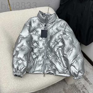 Designer di parka in giù per la giacca inverno inverno giacca inverno di alta qualità Space's Space's Silver Ab Face 7ksr