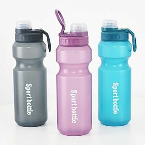 water bottle 750ml Large Sport Water Bottle Portable Outdoor Running Hiking Leakproof Drinking Bottles Plastic Crink Cup for Fitness Yoga P230324