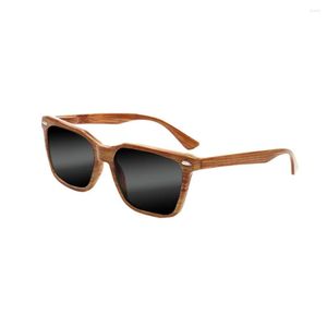 Óculos de sol Clasaga Homens e Mulheres Grão de Madeira Retangular Quadro Metal Dobradiça Anti-Reflexo Ao Ar Livre Sunglass Decorativo Prescrição Óculos