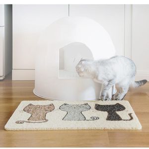 Cat Beds Dog Litter Mat Waterproof PVC Feeding Pet Drinking Pad Cute Pattern Breathable Sleeping Pads For Kitten Dogs Supplies