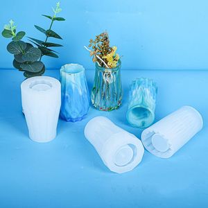 Noel Süslemeleri Vazo Kristal Epoksi Reçine Kalıp Flowerpot Bitki Pot Silikon Kalıp DIY El Sanatları Ev Döküm Araçları