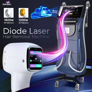 Diodenlaser-Haarentfernungsgerät, 3 Wellenlängen, alle Hauttypen, Haarbehandlung, Android-System, LCD-Bildschirm, 2 Griffe, Haare entfernen