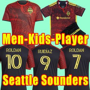 MLS 2023 Seattle Sounders Soccer Jerseys 23 24 Jimi Hendrix Kit Roldan Ruidiaz Lodeiro Morris Camisetas de Futbol Football Shirts Maillots Foot Away Bruce Lee