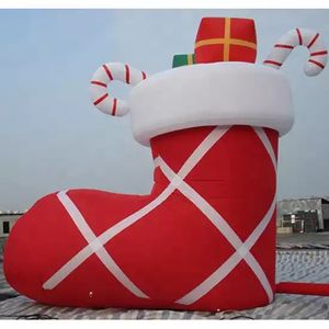 6m Dev Şişirilebilir Noel Dış Mekan Dekorasyon için Stocking Blow Up Hediye Tatil Etkinliği Kullanımı