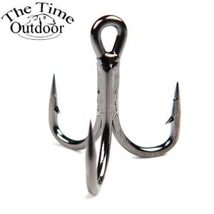 Fiskekrokar Tetime Super Sharp Anchor Fishhook Size #4- #4/0 Sea Fishing Hook Saltvatten 4x stark diskantkrok trippel för fisk anzol de pesca p230317