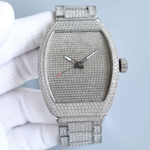 Diamond Watch Mens Otomatik Mekanik Saatler Aydınlık 44x54 mm Tam Paslanmaz Çelik İşletme Safir Su Geçirmez Montre De Luxe