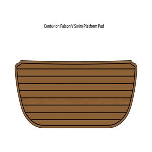 Centurion Falcon V Badeplattform Trittpolster Boot EVA-Schaum Faux-Teak-Deck-Bodenmatte Selbstunterstützender, selbstklebender SeaDek-Boden im Gatorstep-Stil