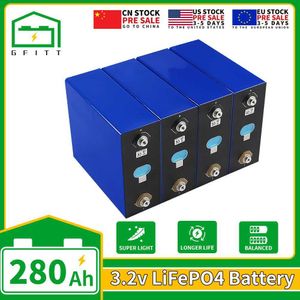 Neue 3,2-V-Lifepo4-280-Ah-Batterie im Auslandslager, schnelle Lieferung, hohe Kapazität, 6000 tiefe Zyklen, 12-V-Batteriepacks für Solarzellen