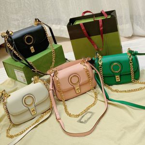 Bolsas Designer de luxo Mulheres bolsa de bolsa de bolsa de couro Lady Girl Cross Body Chain Grade