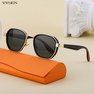 Güneş gözlüğü Kare Erkekler Kadınlar Polarize Marka Tasarım güneş gözlüğü Erkek Metal Lüks Polar Shades Gafas De Sol Hombre UV400