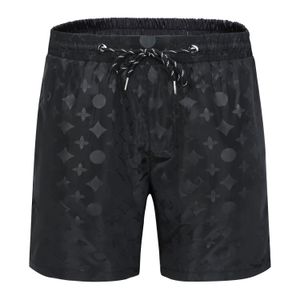 Summer Fashion Black Shorts Quick Drying Swimwear Men Board Shorts Printing Casual Sports Running Seaside Surf Swim Pants