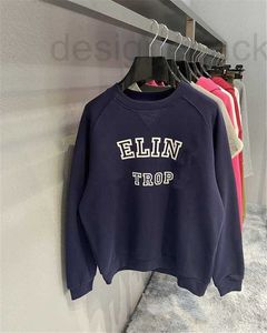 Felpe con cappuccio da uomo Felpe Designer Autunno Inverno Nuovo maglione con ricamo ST sul davanti Girocollo coreano da donna 2NOS