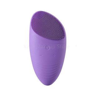 Cleaning Tools Accessories Portable Silicone Electric Cleansing Brush Sonic Vibration Face Cleaner Massage Brush Skin Care Tool USB Rechargeable 40# 230324