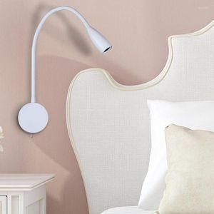 Lampa ścienna LED Elastyczne odczyt 360 Obracanie salonu