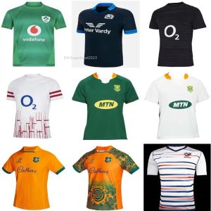 2023 Irlanda Custom Rugby Jersey 22 23 Francês Escócia Inglês Australiano Sul Inglaterra Reino Unido Eua Africano Home Away Alternate Africa Men Rugby Camisa