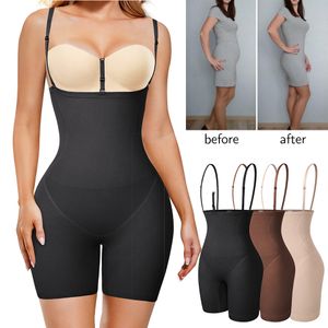 Kadın şekillendiricileri Shapewear Bodysue kadınlar için karın kontrolü tam vücut şekillendirici uyluk bel daha ince şort bel antrenörü zayıflama iç çamaşırı göbek fajas 230324