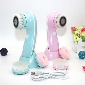 Cleaning Tools Accessories sided Cleansing Brush Silicone Face Skin Care Tool Massage Cleanser Brush Makeup Remover Brush Beauty Tools 230324