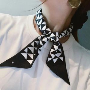 S Tasarımcı İpek Eşarp Kadınlar Baş Kafa Eşarpları Mektup Yıkılmış Güneş Koruma Şalları Küçük Şal İnce Bölüm Bant Bağlı Torba Bilek Saçları İyi Güzel Güzel