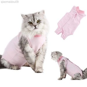 Costumi per gatti VENDITE CALDE Nuovo arrivo Gatti per animali domestici Recupero Tuta per svezzamento Gilet elastico traspirante Protezione per ferite Vestiti Dropshipping all'ingrosso AA230324