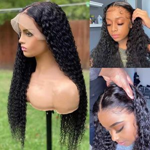 Front lace small curly wig Women's short curly chemical fiber hair230323