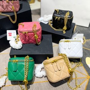 Tasarımcı Crossbody Canse kanalı mini flep çanta kadınlar için pembe madeni para çantası bayanlar debriyaj siyah cüzdanlar küçük hareket tote kartı tutucular cüzdan telefon çantaları tasarımcı kadın