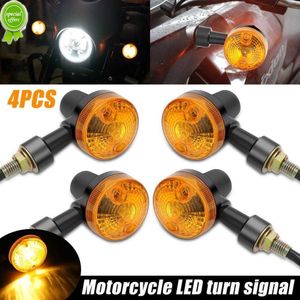 Новые 4PCS светодиод мотоциклета сигналы о туманном лампе мини -сигнальные светильники индикатор тормозных ламп водонепроницаемые модифицированные детали